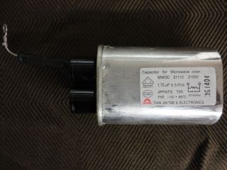   Hotpoint LG Kenmore 1 10 uF 2100V Microwave Oven Capacitor 0CZZW1H004S
