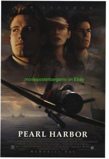 Pearl Harbor Movie Poster Ben Affleck Kate Beckinsale