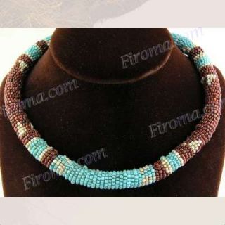 quality jewelry since 2003 african handbeaded brown turquoise beaded 