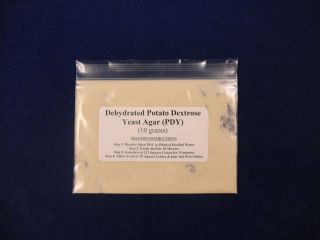 Potato Dextrose Yeast Agar PDY 10 grams Great for Growing Mushrooms 