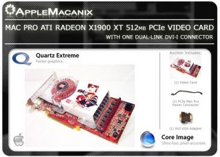   ATI Radeon X1900XT 512MB PCIe Video Card w Cable DVI VGA ADP