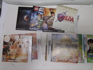 Nintenedo DS 3DS Lot of 31 Cover Art and 4 Game Manuals