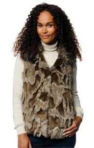 by Adrienne Landau Faux Fur Vest Size XS 0 2 Sold Out