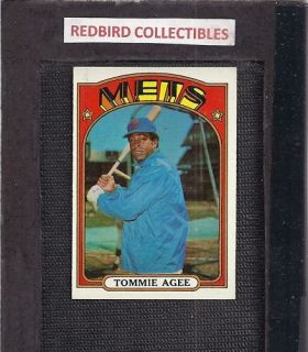1972 Topps 245 Tommie Agee Mets EX MT MT