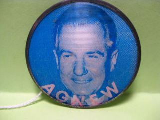 1968 Nixon Agnew Flasher Campaign Button Pin 2 3 8
