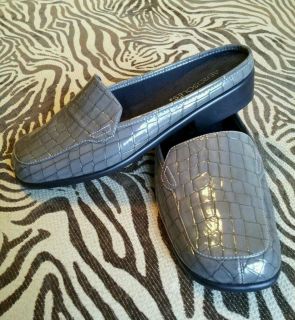 Aerosoles Crocodile Print Loafers Patent Leather Loafers
