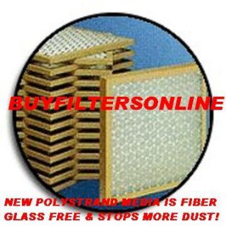 12 Home Air Filters Furnace Heat Pump Polyester PTA GF