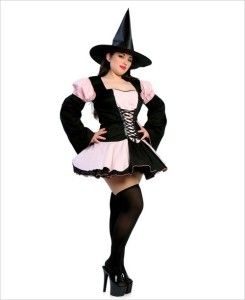 Bewitching Halloween Womens Plus Size Sexy Witch Costume XL
