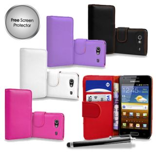   Leather Case Cover For Samsung I9070 Galaxy S Advance + Film & Stylus