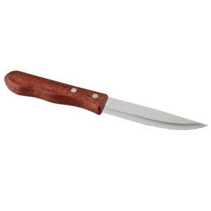 Jumbo Steak Knife with Wood Handle and Pointed Tip 12 Box