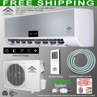Amvent 12000 BTU Ductless Mini Split Air Conditioning System ***FREE 