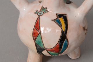 Aharon Kahana Ceramic Small Decorative Vase Israeli Art