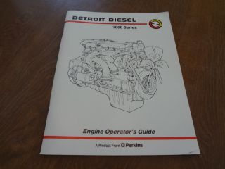 Detroit Diesel 1000 Series Engine Operators Guide Manual