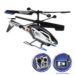 Air Hogs Heli Replay Radio Control Helicopter Black Silver Blue