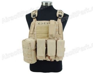 Airsoft Tactical MOLLE Plate Carrier Vest Desert Sand
