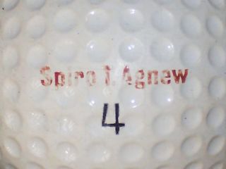 1971 Spiro T Agnew RAM 4 Signature Logo Golf Ball