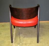 RARE Alan Gould for Herman Miller Compass Chair Restored Red Leather 