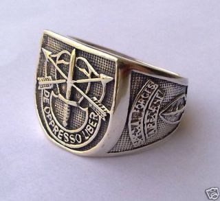 Sterling Silver 925 Old Special Forces Airborne Ring