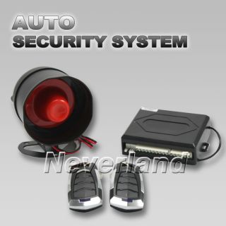   Remote Control Keyless Sensor Siren Entry Security Alarm System