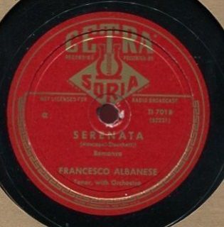 Francesco Albanese Musica Proibita Serenata Tenor Cetra TI 7018 78 RPM 