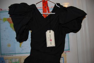Lanvin for H M Black Puff Sleeve Dress US 2 EUR 32