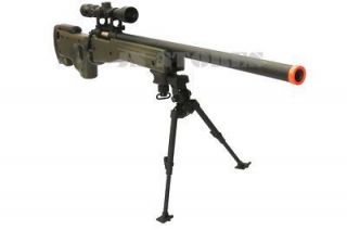AGM L96 Bolt Action Airsoft Sniper Rifle OD Scope Bipod