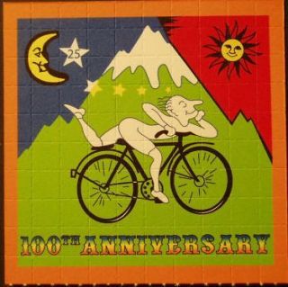 LSD Blotter Art Albert Hofmann Bike Riding Trip 100th Anniversary Goa 