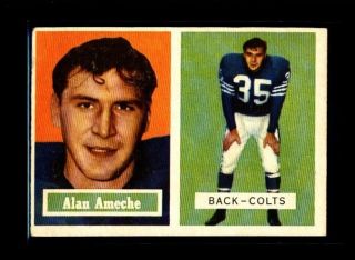 1957 Topps 53 Alan Ameche Baltimore Colts EXMT 011981