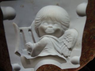 Angel with Harp Ceramic Mold Alberta 339W
