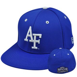 Mountain West US Air Force Academy Falcons Flat Bill Blue Fitted Hat 