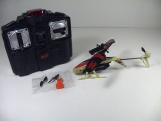   used Air Hogs RC Micro Havoc Heli Red & Tan LED Light Helicopter CH. B