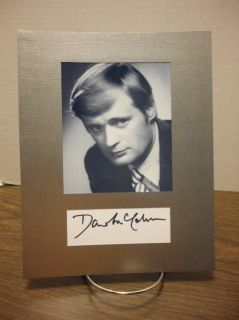 David McCallum Autograph MAN FROM UNCLE Display Signed Signature COA 