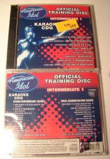 American Idol Karaoke Training CD Intermediate CDG AJ$