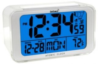 Equity SkyScan 38229 Atomic Digital Alarm Clock with Indoor 