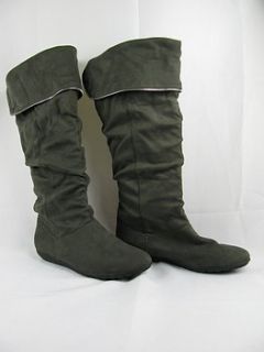 report aldrich gray knee high boots womens 12m