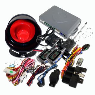 Gray/Grey LCD Remote Vehicle 2 Way Car Theft Alarm Protection System