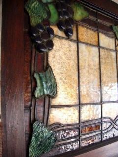 LCT Tiffany 1905 Monumental Signed Stained Glass Window