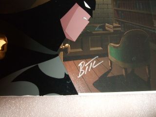 Batman Dark Knight Hand Painted Production Cel Hand Signed Bruce Timm 