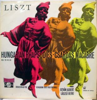 Albert Berki Liszt Hungarian Rhapsodie LP Mint Hungary