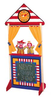 ALEX TOYS PUPPET THEATRE Floor Stand Puppet Show Place W Clock 