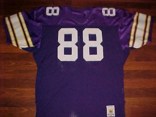 Sand Knit NFL Minnesota Vikings Alan Page 88 Jersey size 44 IN GREAT 