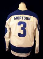 Labatt’s Original Six Gus Mortson Game Used Jersey