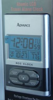 Advance Time 6052AT Atomic LCD Travel Alarm Clock New