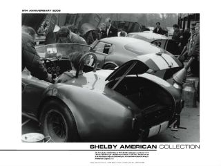 Cobras in Pits 66 Shelby American Collection Poster
