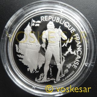 1992 Albertville Olympic Games Silver Coin Set France