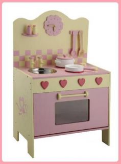 Wooden Toy Kitchen Cooking Centre Oven Hotplate Sink