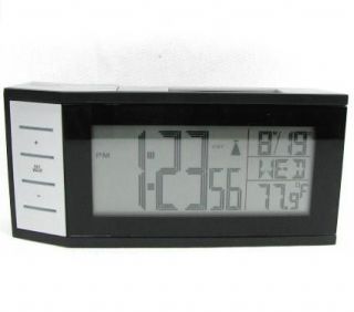   SOLAR ATOMIC Digital Clock with Automatic Time Date Alarm Temperature