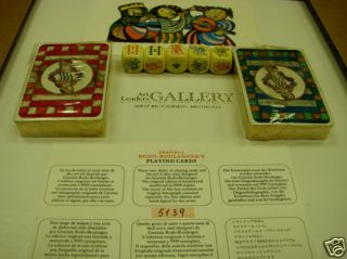 Rodo Boulanger Playing Cards Signed Lithograph Dice