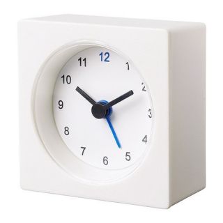 IKEA White Alarm Clock Light Traveling Powered by Battery