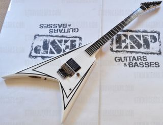 ESP Alexi Laiho Scythe Signature Electric Guitar in White Mint Made in 